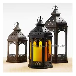 Modern Design Metal & Glass Tall Candle <b>Lantern</b> Gold Finished for Indoor & Outdoor Decor Handmade Hanging <b>Lantern</b> - Product Image 6