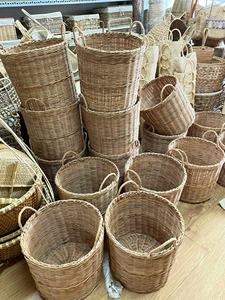 New design <b>rattan</b> <b>basket</b> Stylish Water Hyacinth Seagrass <b>Rattan</b> <b>LAUNDRY</b> STORAGE <b>BASKET</b> Wholesale Flexible <b>Rattan</b> Tray - Product Image 5