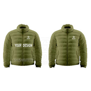 Chaquetas acolchadas hechas a medida para hombre 2025 impermeable cuello levantado logotipo frontal tamaño personalizado alta calidad fabricante de Pakistán - Product Image 3