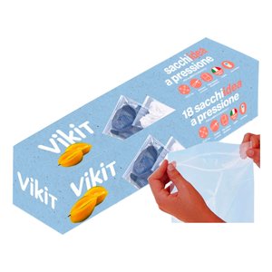 ถุงแช่แข็ง 9 แพ็ค 29 X 37 ซม. เปิด-ปิดได้ โปร่งใส โดย VIKIT 2111022 - Product Image 1