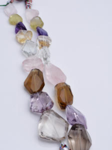 Pierres précieuses mélangées facettées, 2 brins de pierres précieuses naturelles pour la fabrication de bijoux fins - Product Image 4