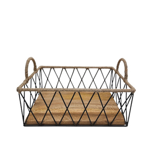 Cesta redonda de hierro Color marrón último diseño cesta de frutas cesta de alambre para mesa y almacenamiento de cocina hecho a mano personalizado - Product Image 6