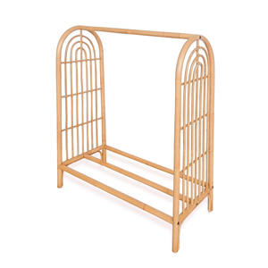 Séchoir à linge en rotin fait main, support à vêtements, étagères pour la décoration de la maison et des magasins - Product Image 1