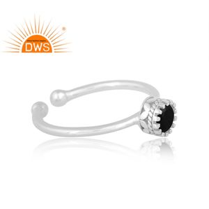 Amazing Design 925 Sterling Silver Natural <b>Black</b> Spinal Gemstone <b>Ring</b> For <b>Women</b> Custom Jewelry For <b>Women</b> Gift For Her - Product Image 4