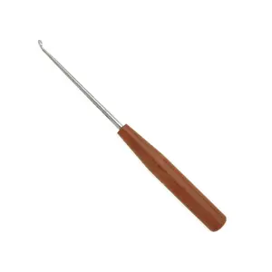 木制手柄微型刮匙外科刮匙，带环形金属钢实心手柄真皮切割器