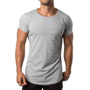 Venta al por mayor de moda respetuosa con el medio ambiente de compresión de bambú en blanco 100% algodón ropa de gimnasio camiseta para hombres transpirable deportes ajuste suelto - Product Image 2