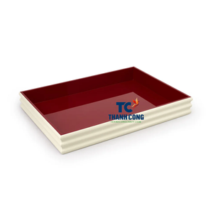 BANDEJA LACQUER personalizable producida en Vietnam con bandejas decorativas de laca de Vietnam hechas a mano únicas para decoración del hogar - Product Image 1