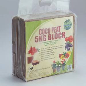 Excellent Natural 5kg Cocopeat Block Perfect Use Agriculture Horticulture Hydroponic Greenhouse Sri Lanka Manufacture &Export - Product Image 1
