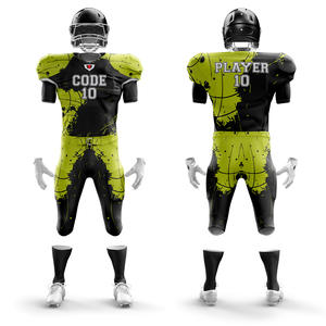 Factory Rate Custom Logo American <b>Football</b> Jersey Set Breathable Breathable Uniforms for Boys Plus Size Short Low <b>Price</b> OEM - Product Image 4