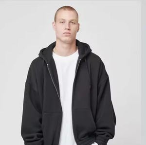 Sweat-shirt à capuche zippé en molleton épais 100% coton pour homme, best-seller, impression personnalisée, imperméable, coupe-vent, tendance pour l'hiver - Product Image 2