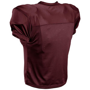 Envío listo 2025 recién llegados al por mayor barato hombres bordado fútbol americano Jersey transpirable 100% poliéster corto OEM - Product Image 2