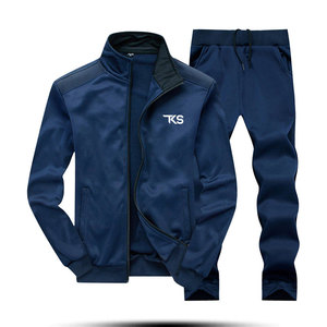 Survêtements pour hommes Ensemble de survêtements 2 pièces Casual Jogging Warm up Full Zip Sweat Suits - Product Image 1