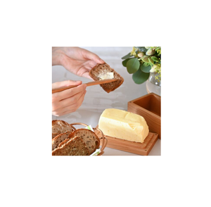 Boîte à beurre en bois de dernière qualité meilleur design outils de cuisine de couleur naturelle boîte à beurre carrée en bois produit artisanal naturel - Product Image 6