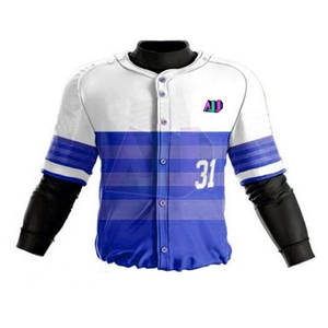 Ensembles d'uniformes de baseball classiques, tissu 100% polyester durable, léger, séchage rapide, respirant, confortable, haute qualité pour adultes - Product Image 5