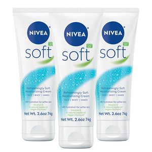 Crème hydratante pour le corps NIVEA Soft, 3 x 2,6 OZ, 2,6 OZ, 3 x 2 - Product Image 1