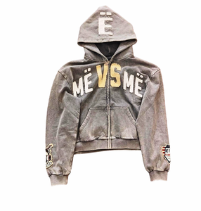 เสื้อฮู้ดดี้ผู้ชายคุณภาพสูง ปักโลโก้ตามสั่ง ผ้าฝ้าย 100% เฟรนช์เทอร์รี่ ดีไซน์ซิป พิมพ์ลายปัก ระบายอากาศได้ดี เหมาะสำหรับฤดูหนาวและกิจกรรมกลางแจ้ง - Product Image 1