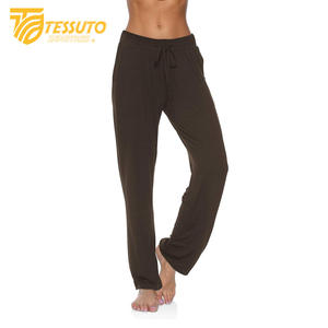 กางเกงวิ่งเอวสูงผ้าคอตตอน/โพลีเอสเตอร์สำหรับผู้หญิงกางเกงโยคะฟิตเนสเอวสูงแห้งเร็วสำหรับใส่ในฤดูร้อน - Product Image 5