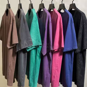 T-shirts lavés de flocon de neige personnalisés Vintage 100% coton 2025 T-shirts lavés de flocon de neige OEM/ODM fabriqués en usine - Product Image 5