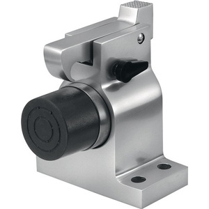 KWS Butée de porte en aluminium 1010.02, pare-vent laqué argenté pour fixation au sol - Product Image 1