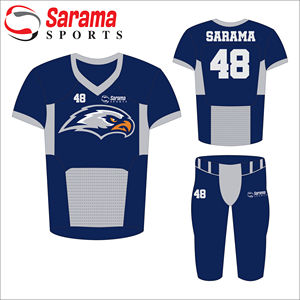Uniformes de fútbol americano de alta calidad, diseños personalizados, impresión sublimada, secado rápido, transpirable - Product Image 2