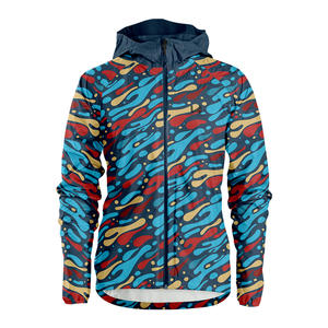 Veste coupe-vent décontractée à capuche unisexe, imperméable, écologique, séchage rapide, légère, veste d'extérieur respirante - Product Image 1