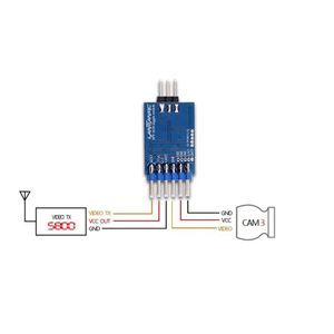 PFLY 3CH FPV Video Switch Module <b>For</b> RC Drone Airplane FPV Transmitter System - Product Image 4