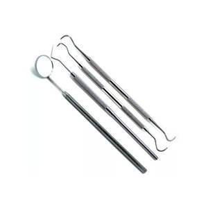 Ensemble d'instruments dentaires Taidoc en acier inoxydable de qualité supérieure, certifiés CE de classe I, manuels, 4 pièces, réutilisables - Product Image 1