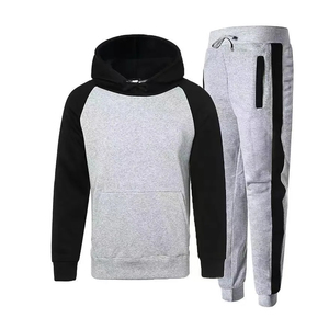 Chándal de gran tamaño personalizado, ropa deportiva, sudaderas con capucha, conjuntos de Jogger, sudadera con cremallera y pantalones de chándal, conjunto de chándal de gran tamaño para hombres - Product Image 1