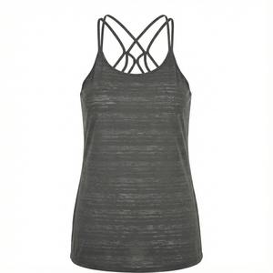 Débardeur de sport pour femme à dos croisé, haute élasticité, pour entraînement, personnalisable, imprimé, pour le yoga, vente en gros directe usine OEM - Product Image 1