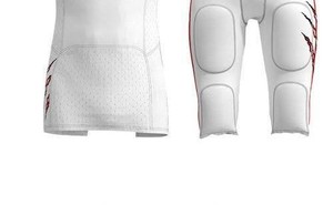 ชุดยูนิฟอร์มอเมริกันฟุตบอลแขนสั้นพิมพ์ลายคุณภาพสูงสั่งทำพิเศษสำหรับผู้ชายพร้อมผ้าที่ปรับแต่งได้ - Product Image 5