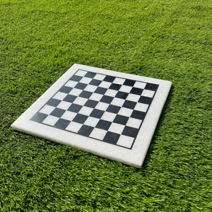 กระดานหมากรุกหินอ่อนรูปสี่เหลี่ยมผืนผ้า - ดีไซน์อาร์ตเดโค กันน้ำ งานแฮนด์เมดสุดหรู สำหรับงานแต่งงาน วันเกิด ดีวาลี และตกแต่งห้องนั่งเล่น - Product Image 6
