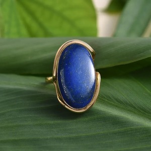 Bague en Lapis Lazuli audacieuse de style vintage la plus demandée Bague en pierre bleu royal pour la croissance spirituelle disponible en vrac - Product Image 3