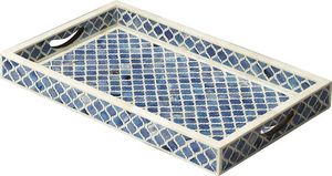 Inlay <b>tray</b> wooden crafted wood and metal custom <b>tray</b> for for <b>Candles</b> - Product Image 3