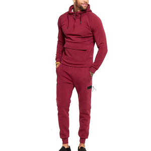 Chándal polar 100% algodón personalizado para hombre, con cuello con capucha, diseño bordado, material transpirable - Product Image 1