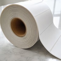 Étiquettes d'expédition thermiques personnalisées avec code-barres, autocollantes, rectangulaires, en papier sensible à la chaleur, imperméables, pour colis logistiques