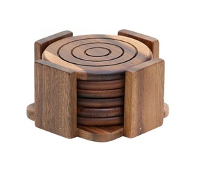 MANGO WOOD COASTER FOR SALE IN NEW LOOK HANDMADE COASTER IN NEW DESIGN COASTER IN NEW LOOK - Product Image 6