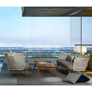 Mesa de centro moderna de mediados de siglo, teca, caoba, madera Suar, sala de estar, minimalista, Simple, moderna, 0211275 - Product Image 3