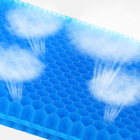 TPE nid d'abeille oeuf Gel coussin de siège épais surdimensionné doux confortable respirant longue séance adapté chaise de bureau voiture fauteuil roulant