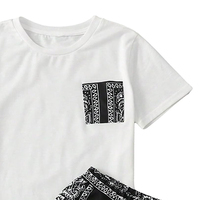 Ensemble de survêtements décontractés en coton pour femmes avec t-shirt et short assortis pour l'entraînement d'été