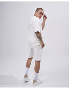 Ensemble d'entraînement d'été pour hommes, t-shirt et short de style décontracté écologique, survêtement à motif uni pour l'entraînement - Product Image 5