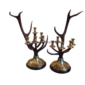 Lot de 3 bougeoirs de luxe en or métallisé poli de qualité supérieure pour les mariages de Noël ou les restaurants de café - Product Image 6