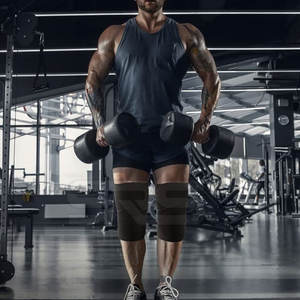 Alta calidad gimnasio Fitness levantamiento de pesas rodillera levantamiento de pesas gimnasio rodilleras entrenamiento de compresión - Product Image 5