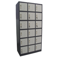 Casiers en acier pour vestiaires de salle de sport, écoles, armoire à casiers en acier à 20 portes, casier métallique multi-portes pour le personnel de bureau
