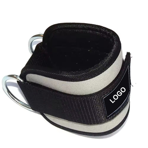 Professional High Quality PU Material Ankle Straps for Gym Cable <b>Machines</b> Custom Logo Supported for Working Out Knee <b>Massage</b> - Product Image 1
