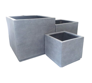 [Leo Nguyen Le] -Vente en gros jardin moderne extérieur carré en fibre de verre/fibre de verre/polystone Pots de fleurs décoratifs Vase de jardinière - Product Image 1