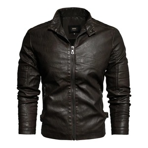 Baseball Cuir Rue Plus Manteaux Nouvelle Lettre Brodée Coupe-Vent Américain Hip Hop Lâche Manteau Hommes Casual Pull Vestes - Product Image 4