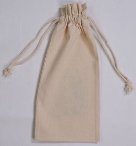 Pochette à cordon en coton 100% MGI pour bijoux, avec logo personnalisé imprimé, réutilisable, recyclable, en toile de lin, sac cadeau écologique, Tamil - Product Image 1