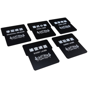 Panel Acrílico Negro Mate Personalizado – Placa Decorativa para Exhibición de Cerveza y Decoración de Estantes de Venta Minorista - Product Image 2