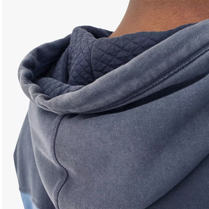 Sudaderas con capucha de moda para exteriores para hombre, ropa de invierno de Color sólido con estampado de soplo, patrón de letras de algodón 100% a la venta - Product Image 4