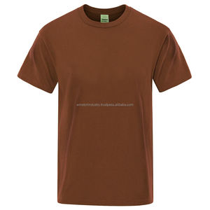 Personalizado de alta calidad suelta estilo de moda verde 100% algodón camisetas de los hombres de alta ropa de calle en blanco de gran tamaño de diseño - Product Image 1